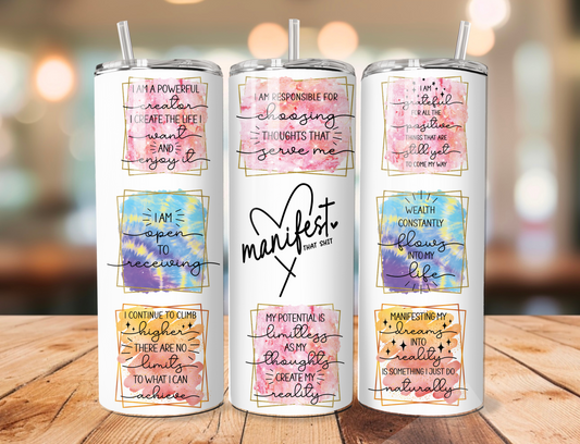 20oz Manifest tumbler