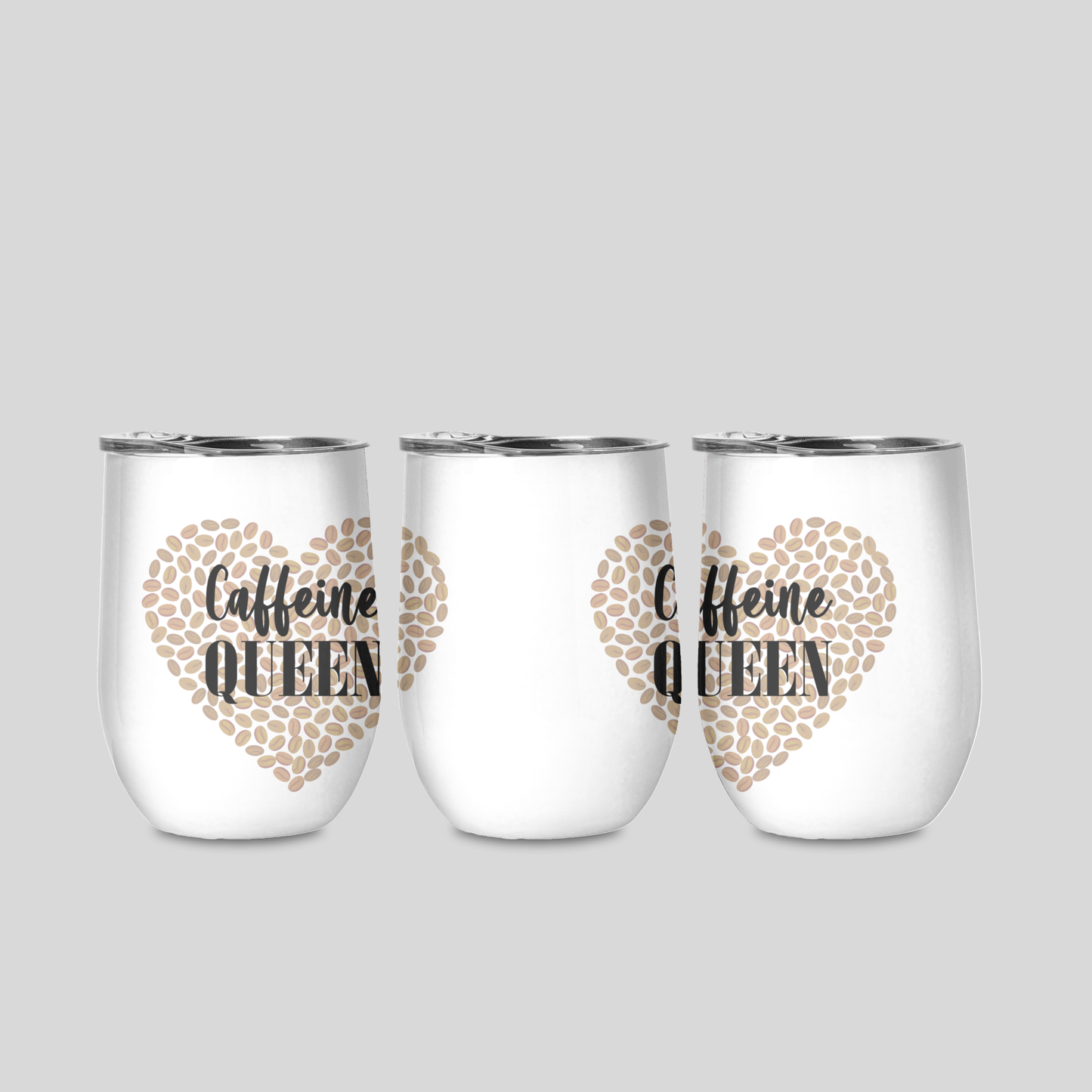 12oz tumbler - Caffeine Queen